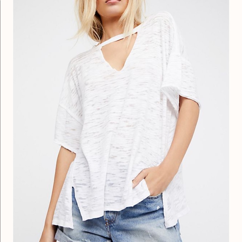 Free people jordan cut out tee